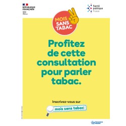 [AFFICHE] Profitez de votre consultation pour parler du tabac.