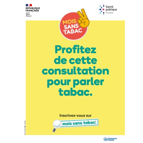 [AFFICHE] Profitez de votre consultation pour parler du tabac.